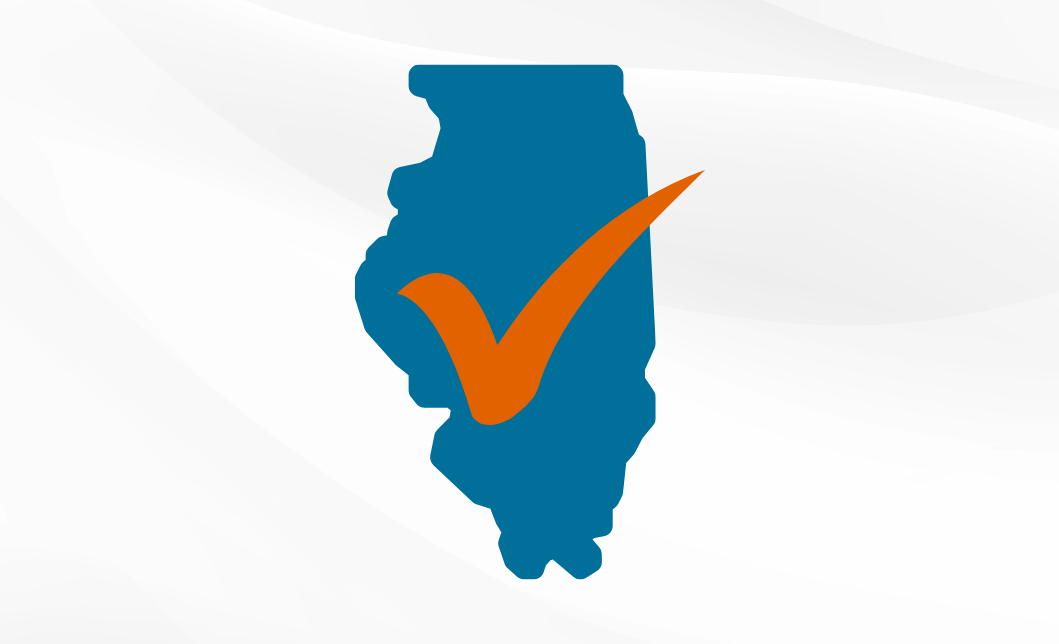 Illinois Icon with Check Mark